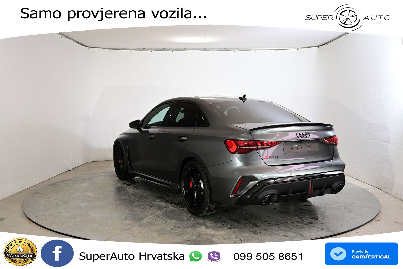 Audi RS3 Sedan 2.5 TFSI (400 KS) quattro S tronic LED+GR SJED+ACC