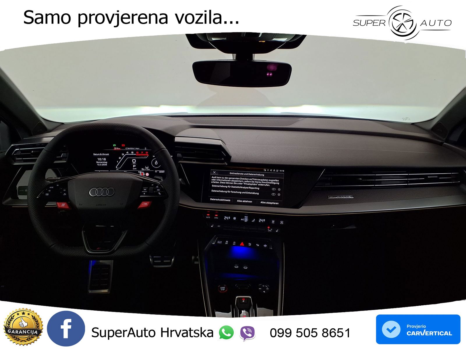 Audi RS3 Sedan 2.5 TFSI (400 KS) quattro S tronic LED+GR SJED+ACC