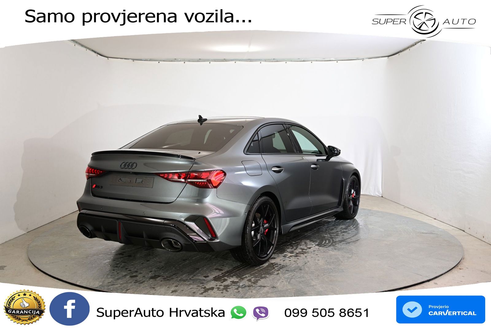 Audi RS3 Sedan 2.5 TFSI (400 KS) quattro S tronic LED+GR SJED+ACC