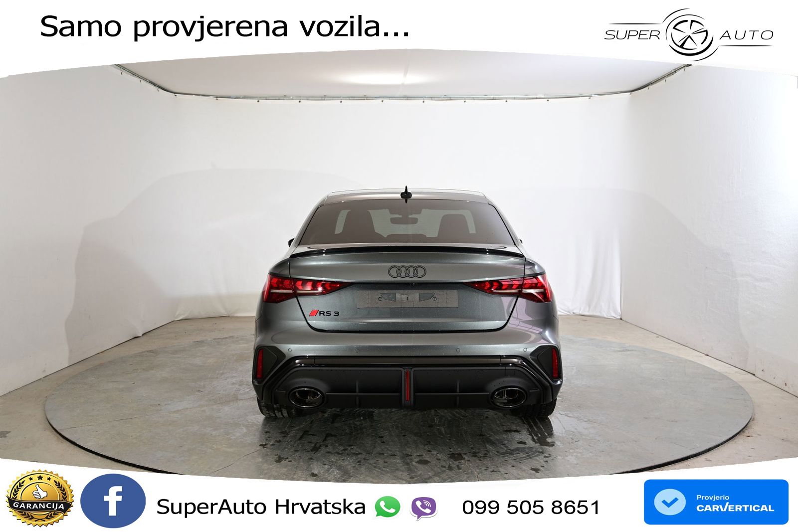 Audi RS3 Sedan 2.5 TFSI (400 KS) quattro S tronic LED+GR SJED+ACC