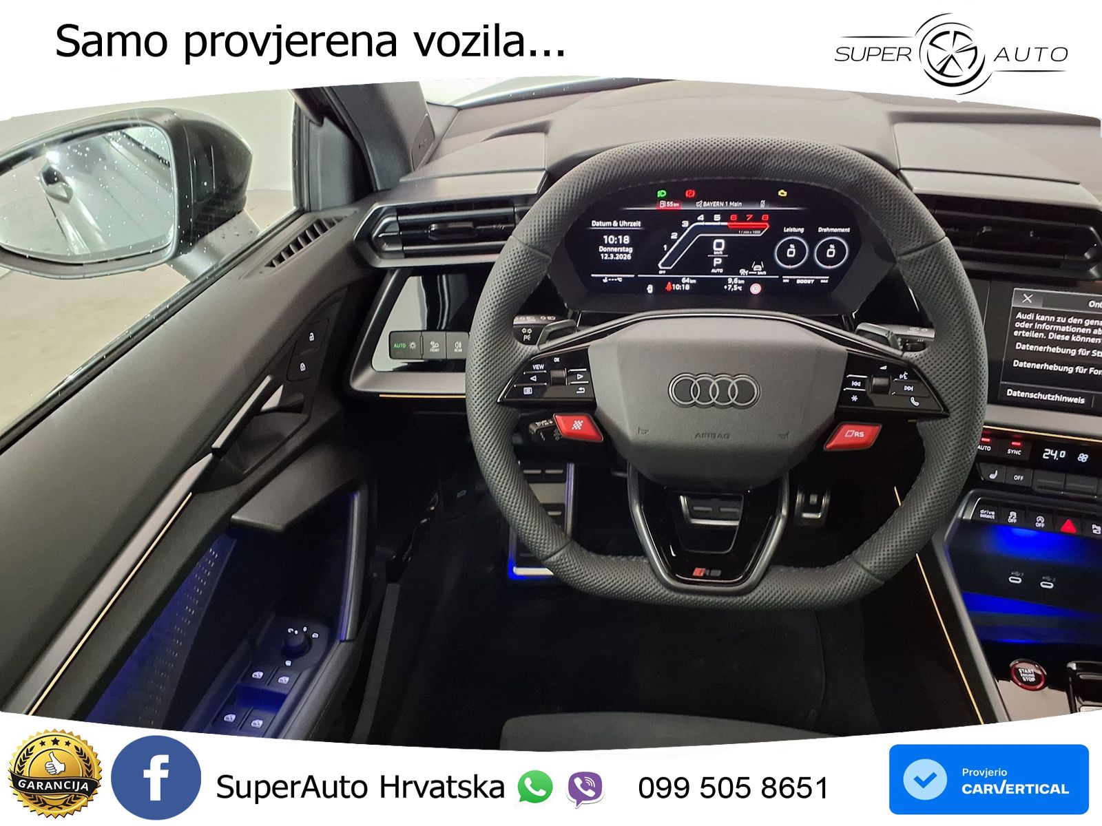 Audi RS3 Sedan 2.5 TFSI (400 KS) quattro S tronic LED+GR SJED+ACC