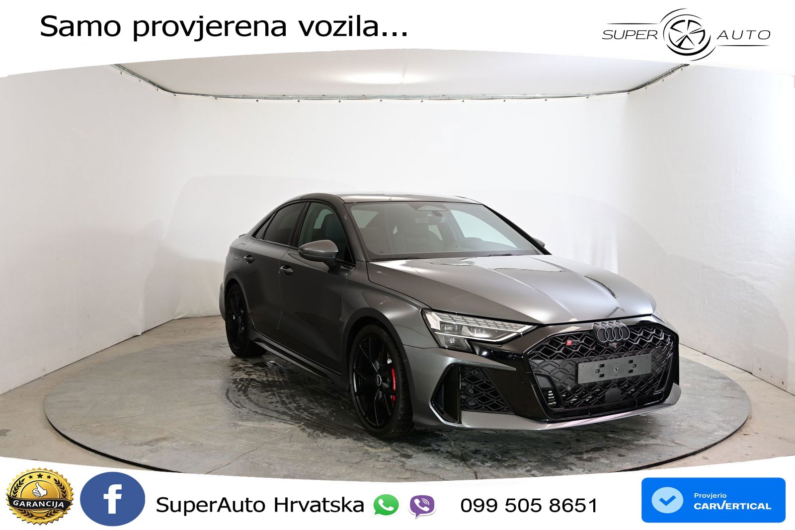 Audi RS3 Sedan 2.5 TFSI (400 KS) quattro S tronic LED+GR SJED+ACC