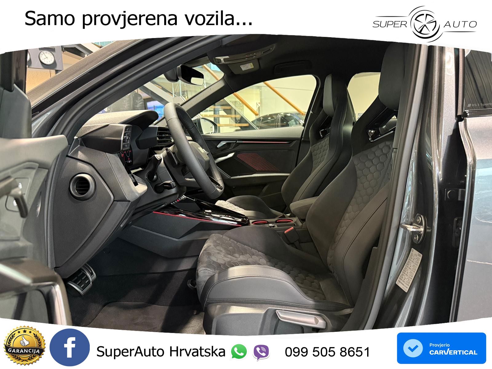 Audi RS3 Sedan 2.5 TFSI (400 KS) quattro S tronic LED+GR SJED+ACC