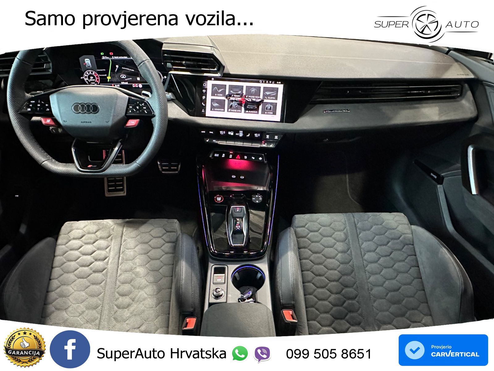 Audi RS3 Sedan 2.5 TFSI (400 KS) quattro S tronic LED+GR SJED+ACC