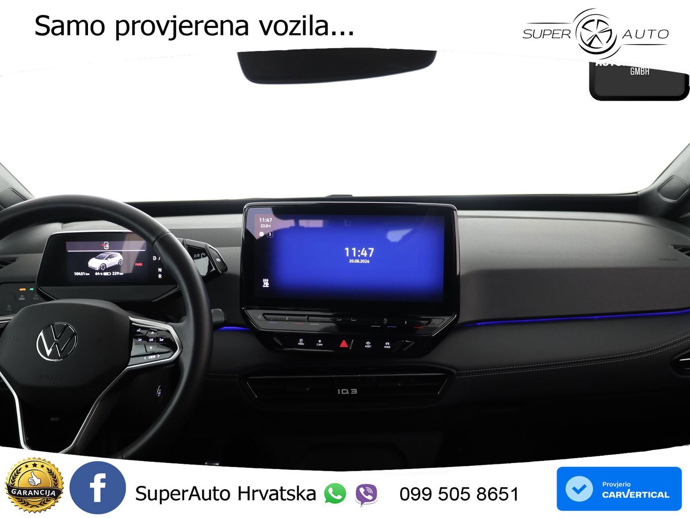 Volkswagen ID.3 Pro 62 kWh (204 KS)