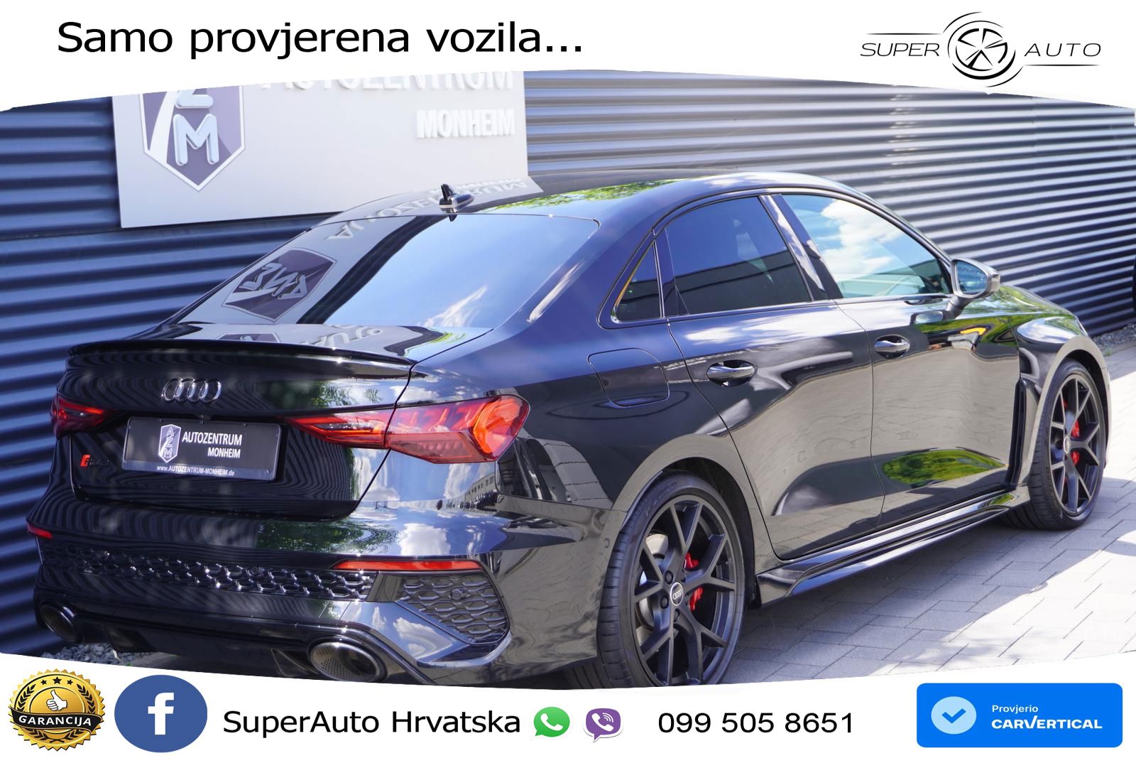 Audi RS3 Sedan 2.5 TFSI (400 KS) quattro S tronic LED+GR SJED+ACC