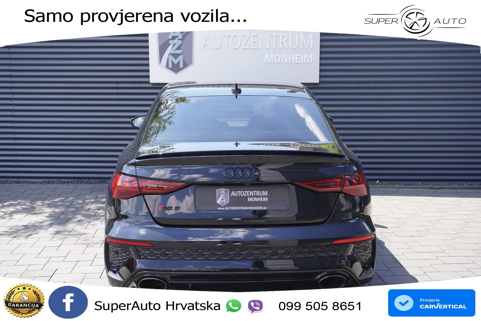 Audi RS3 Sedan 2.5 TFSI (400 KS) quattro S tronic LED+GR SJED+ACC
