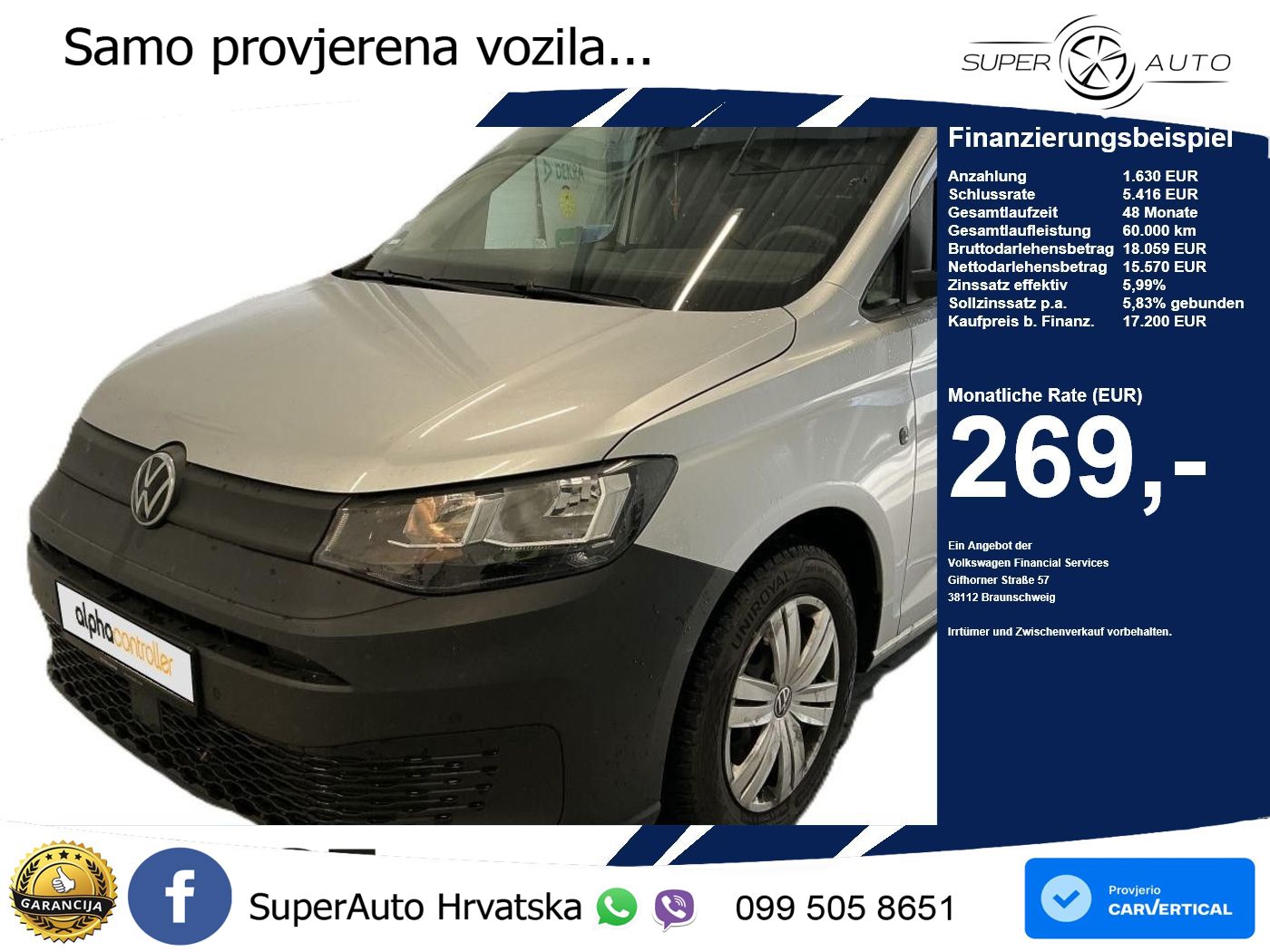 VW Caddy 102 KS