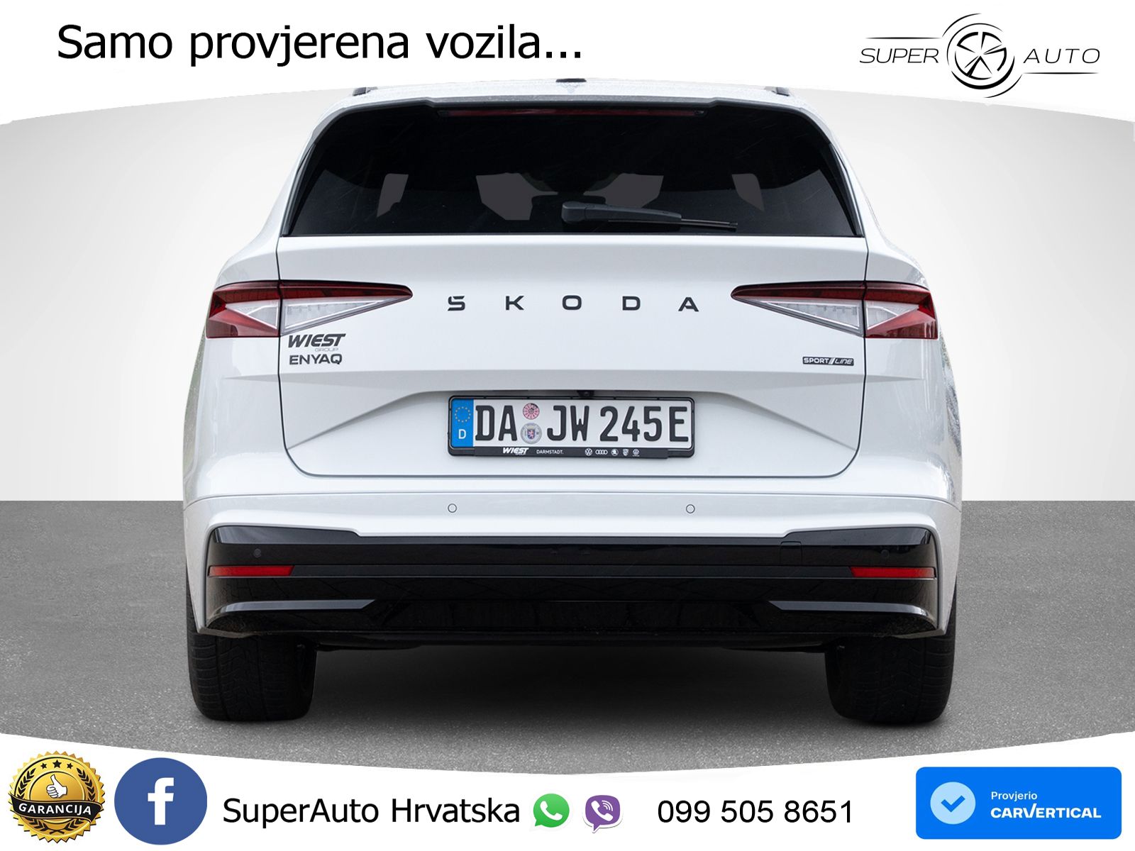 Škoda Enyaq 85 82 kWh (286 KS) LED+GR SJED+ACC