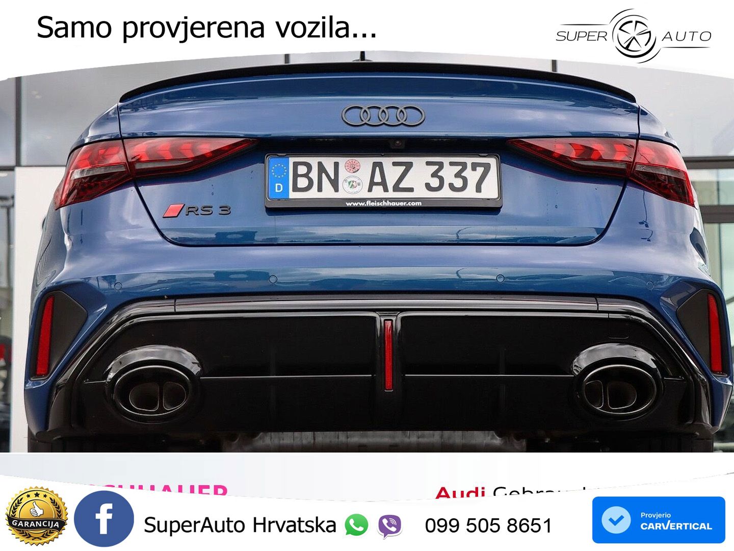 Audi RS3 Sedan 2.5 TFSI (400 KS) quattro S tronic LED+GR SJED+ACC
