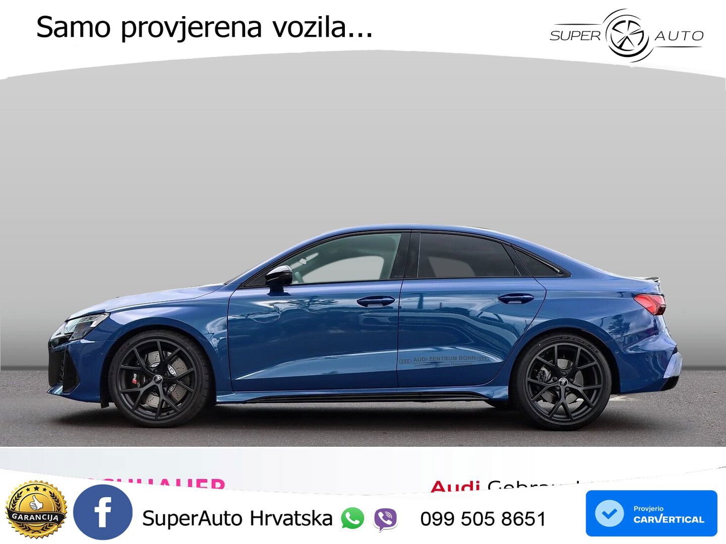 Audi RS3 Sedan 2.5 TFSI (400 KS) quattro S tronic LED+GR SJED+ACC