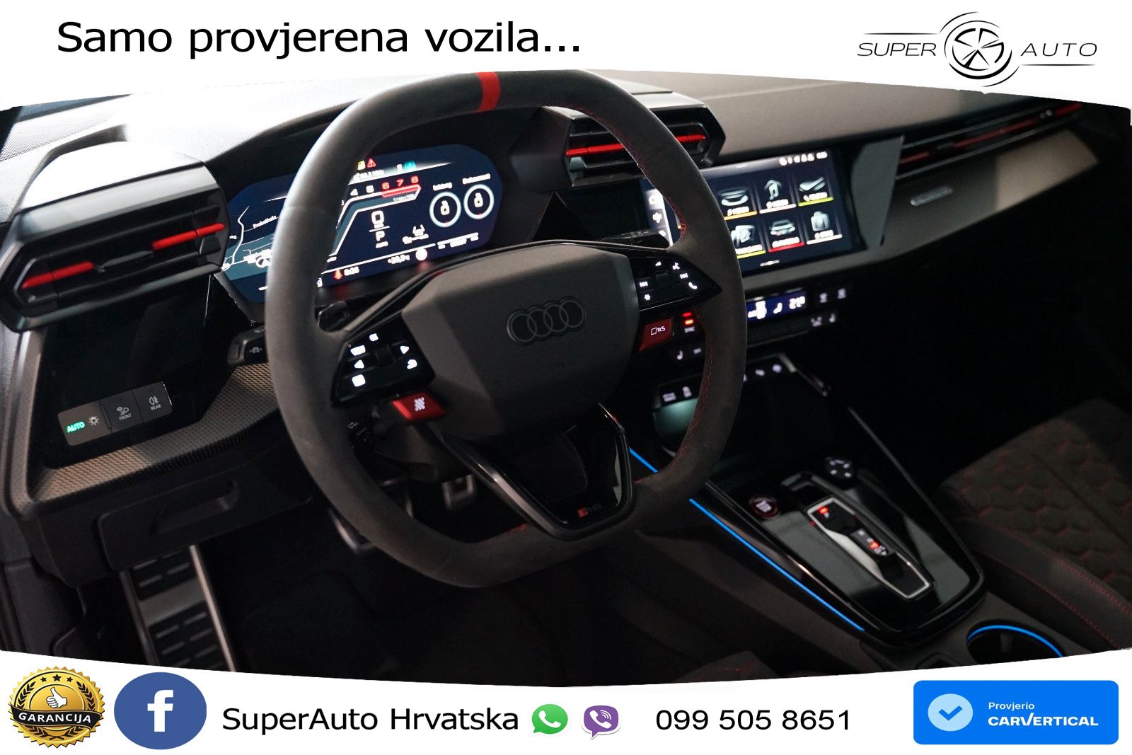Audi RS3 Sedan 2.5 TFSI (400 KS) quattro S tronic LED+GR SJED+ACC