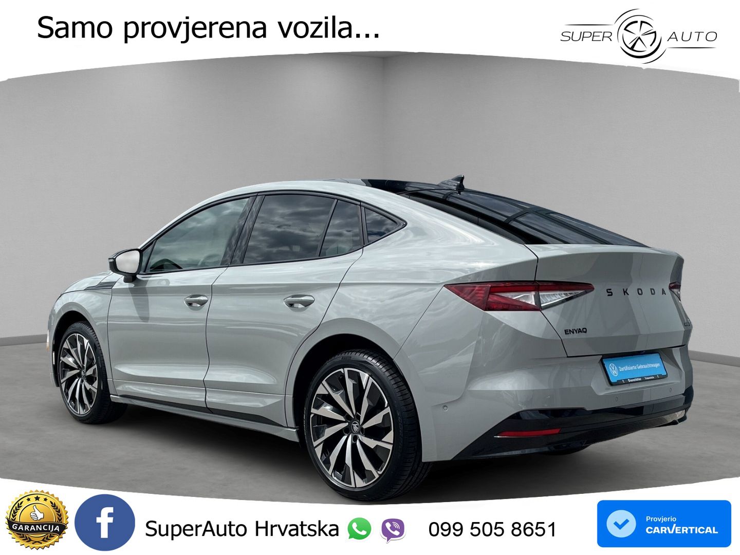 Škoda Enyaq Coupe iV 85 82 kWh (286 KS) SportLine LED+GR SJED+ACC