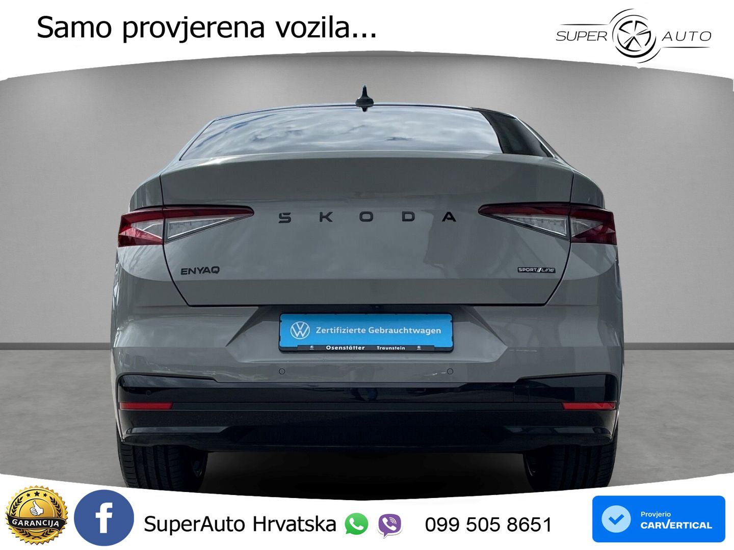 Škoda Enyaq Coupe iV 85 82 kWh (286 KS) SportLine LED+GR SJED+ACC