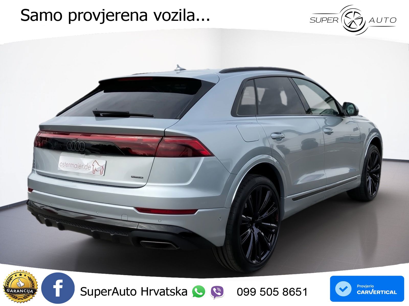 Audi Q8 50 TDI V6 (286 KS) quattro Tiptronic S line LED+GR SJED+ACC