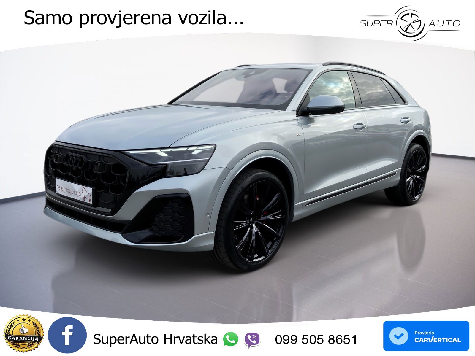 Audi Q8 50 TDI V6 (286 KS) quattro Tiptronic S line LED+GR SJED+ACC