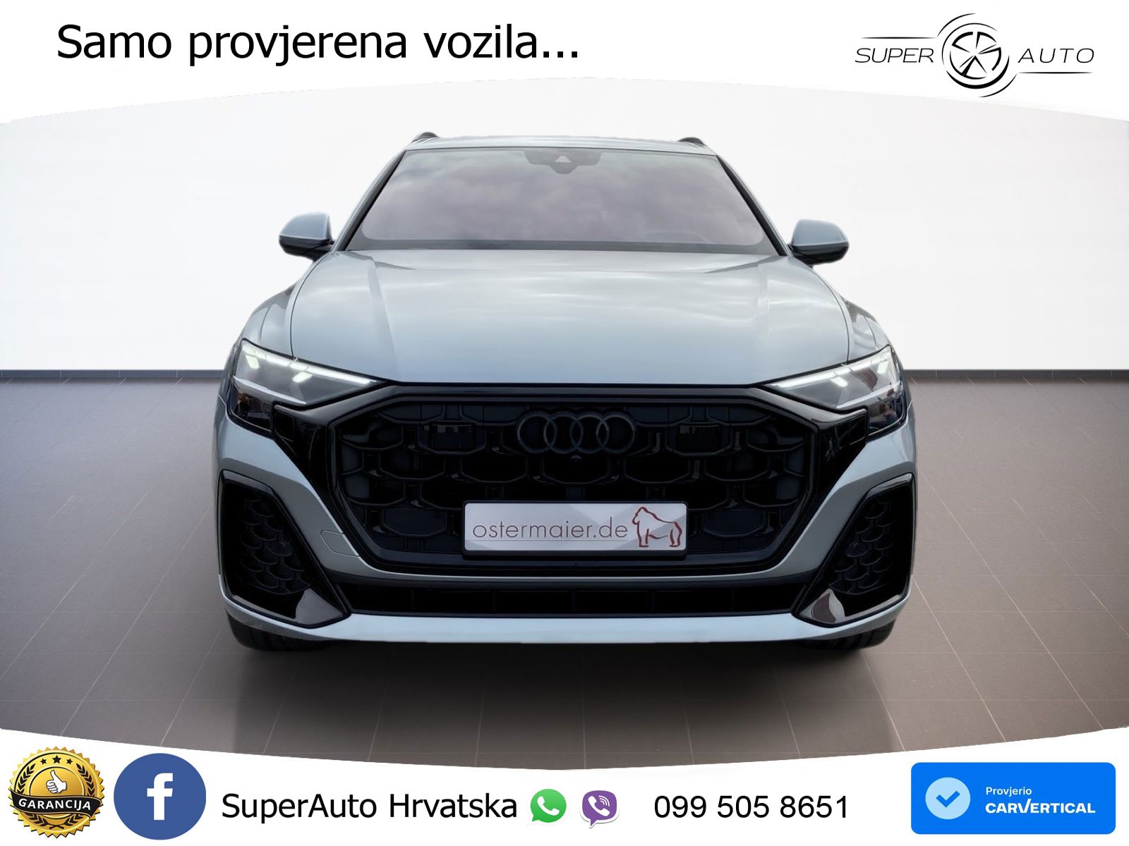 Audi Q8 50 TDI V6 (286 KS) quattro Tiptronic S line LED+GR SJED+ACC