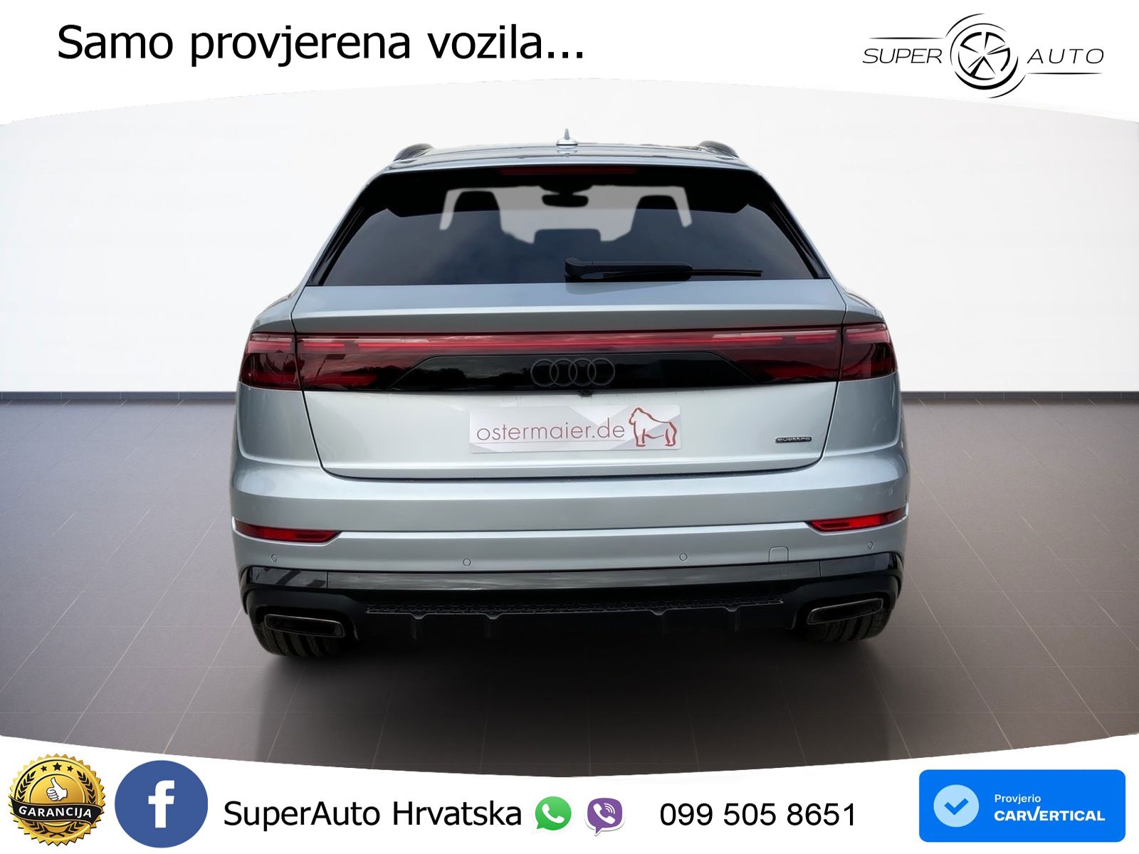 Audi Q8 50 TDI V6 (286 KS) quattro Tiptronic S line LED+GR SJED+ACC
