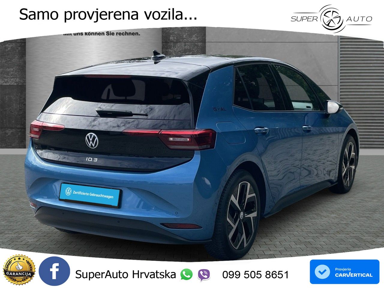 Volkswagen ID.3 Pro 62 kWh (204 KS) LED+GR SJED+ACC