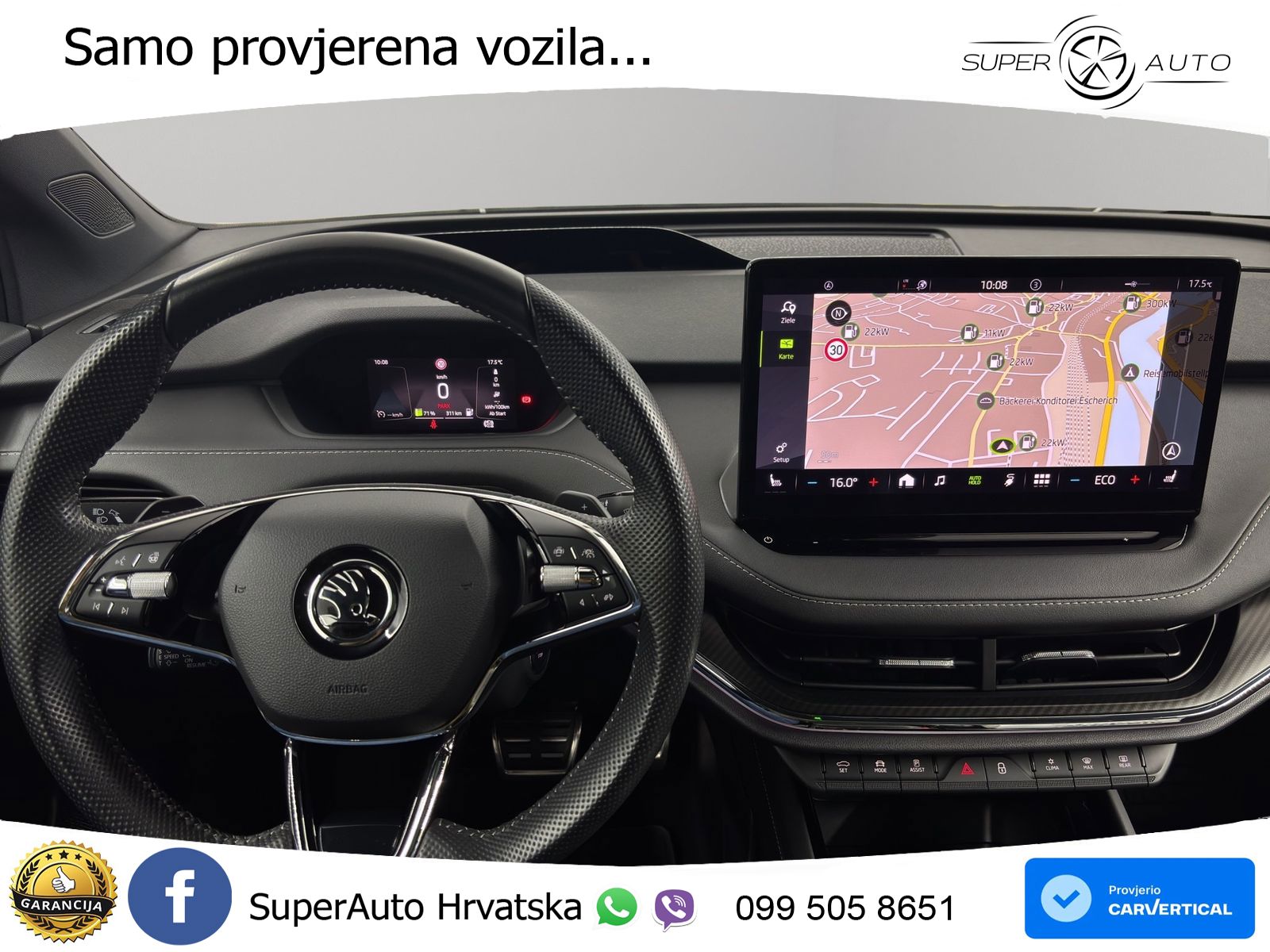 Škoda Enyaq iV 80x 82 kWh (265 KS) AWD SportLine LED+GR SJED+ACC