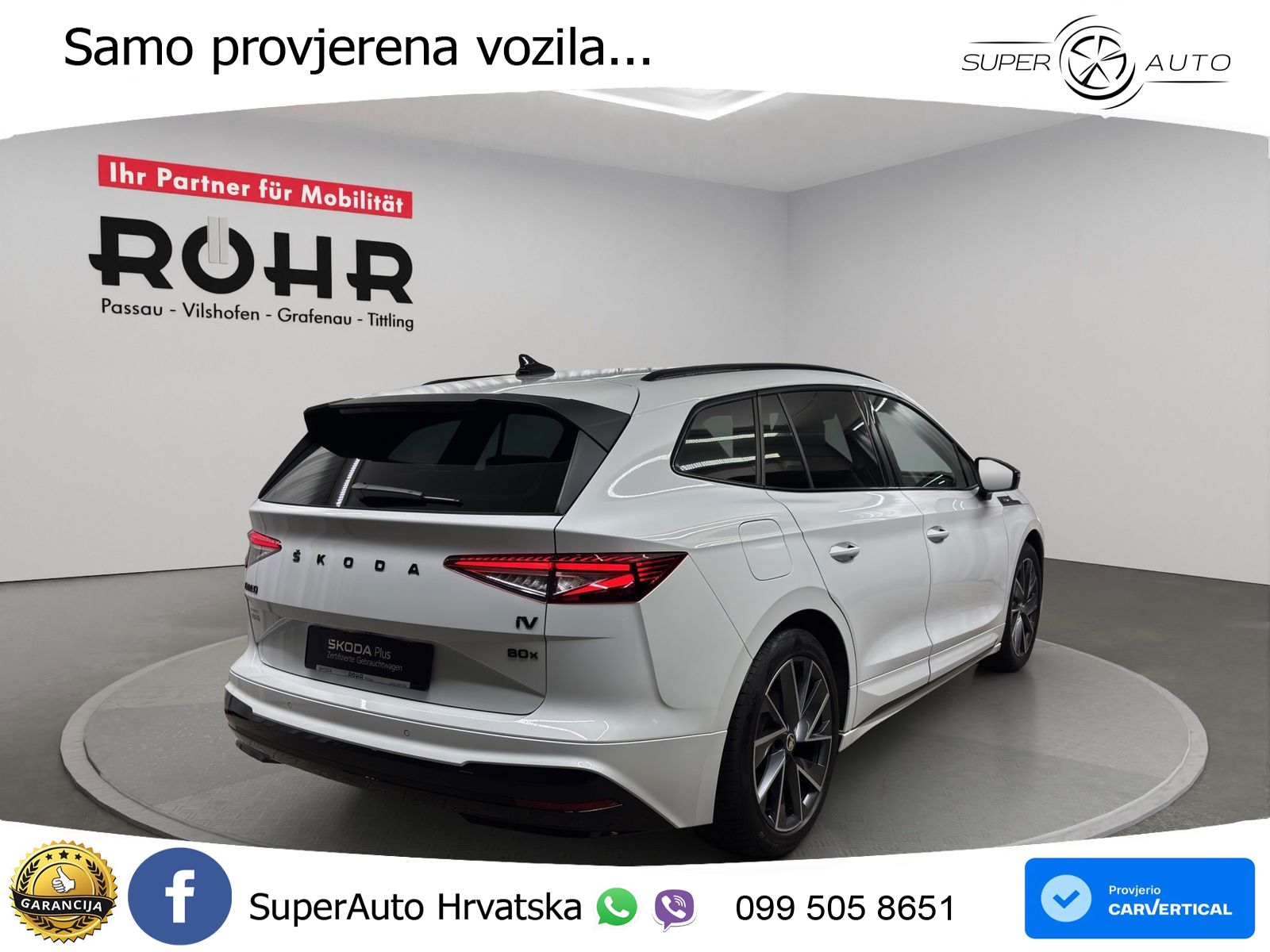 Škoda Enyaq iV 80x 82 kWh (265 KS) AWD SportLine LED+GR SJED+ACC