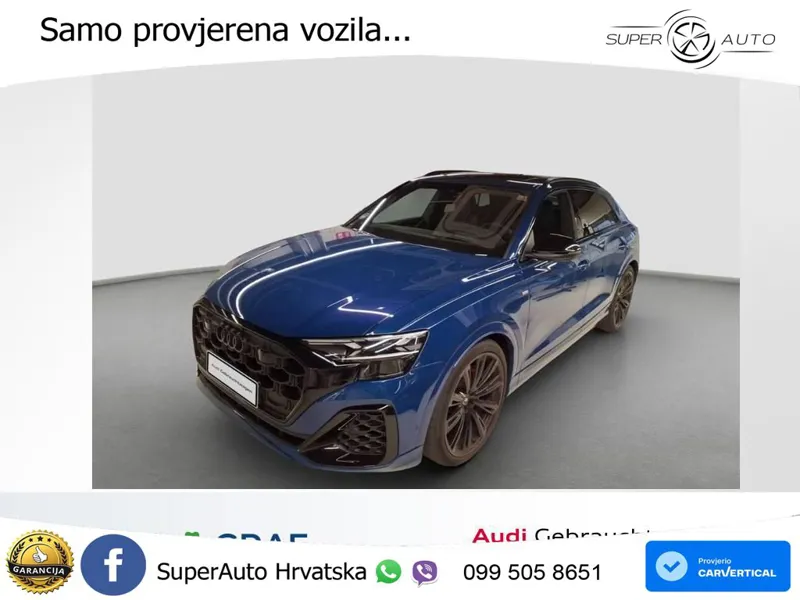 Audi Q8 60 TFSIe V6 (490 KS) quattro Tiptronic S line 489 KS LED+GR SJED+ACC