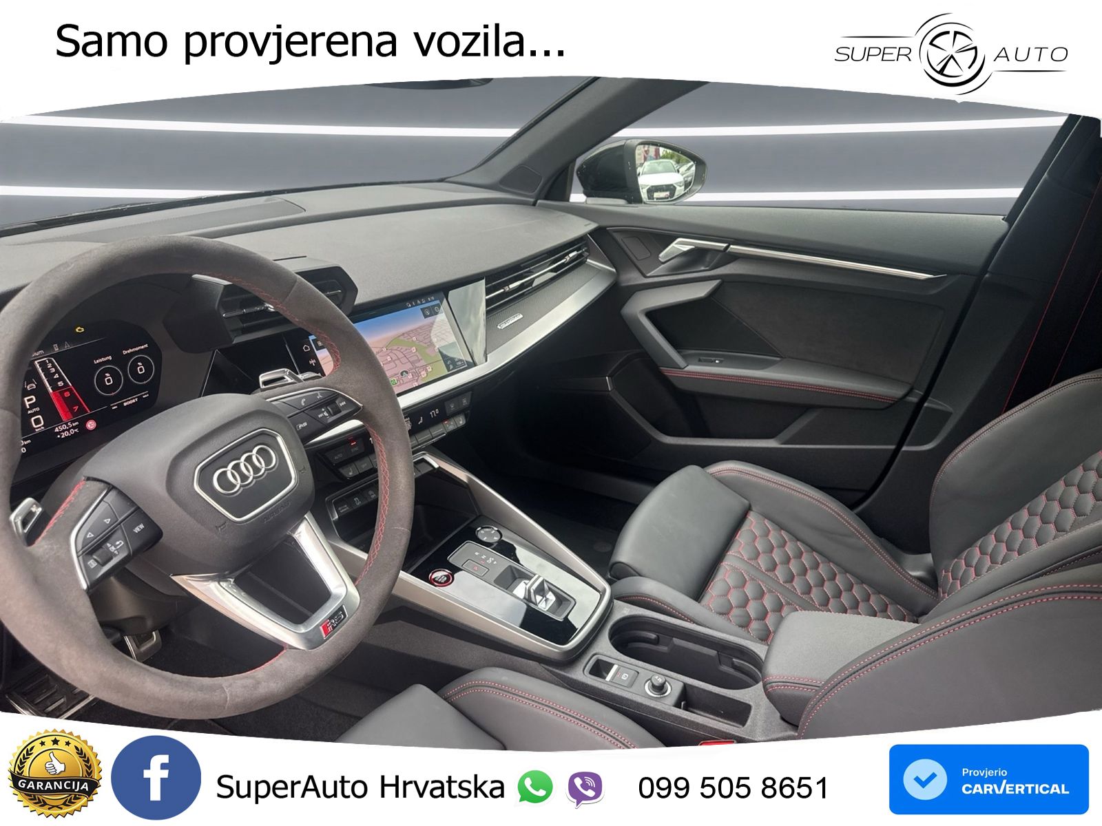 Audi RS3 Sportback 2.5 TFSI (400 KS) quattro S tronic LED+GR SJED+ACC