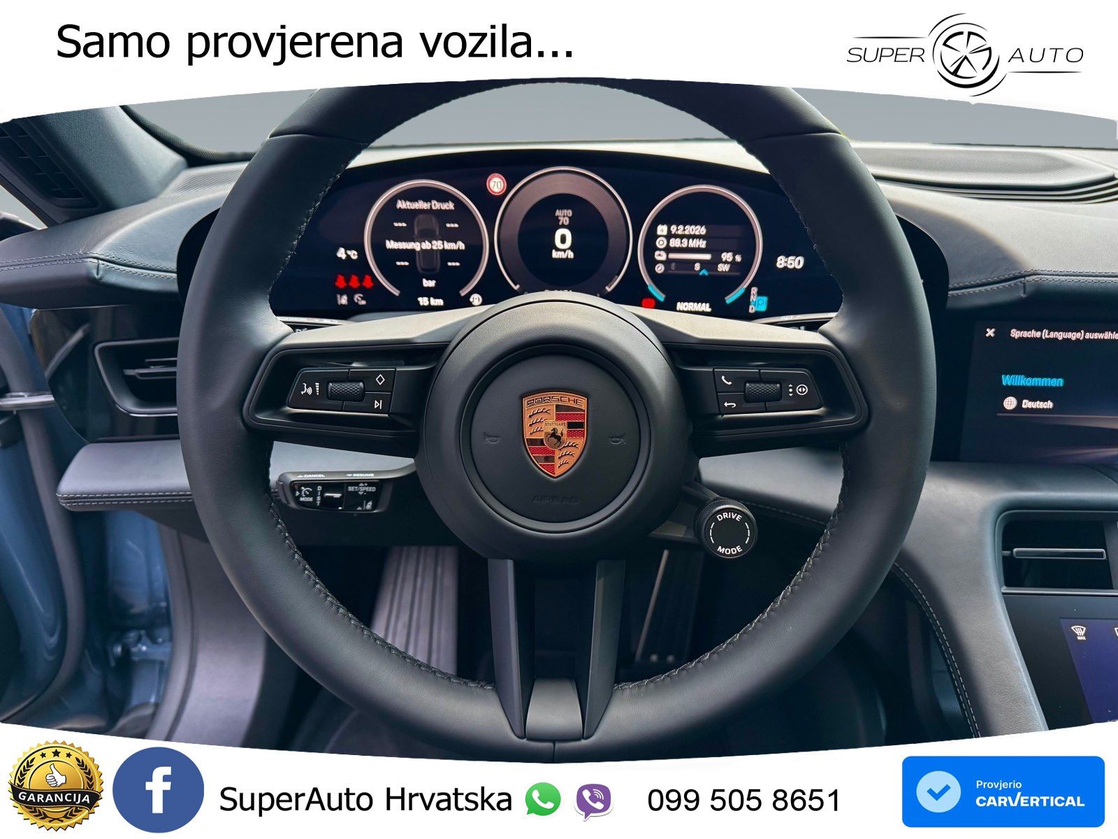 Porsche Taycan Sport Turismo 105 kWh (435 KS)