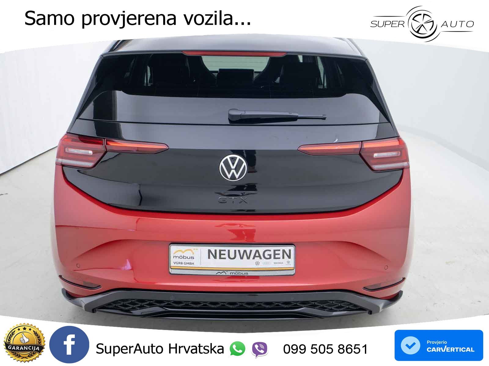 Volkswagen ID.3 GTX 84 kWh (286 KS) LED+GR SJED+ACC