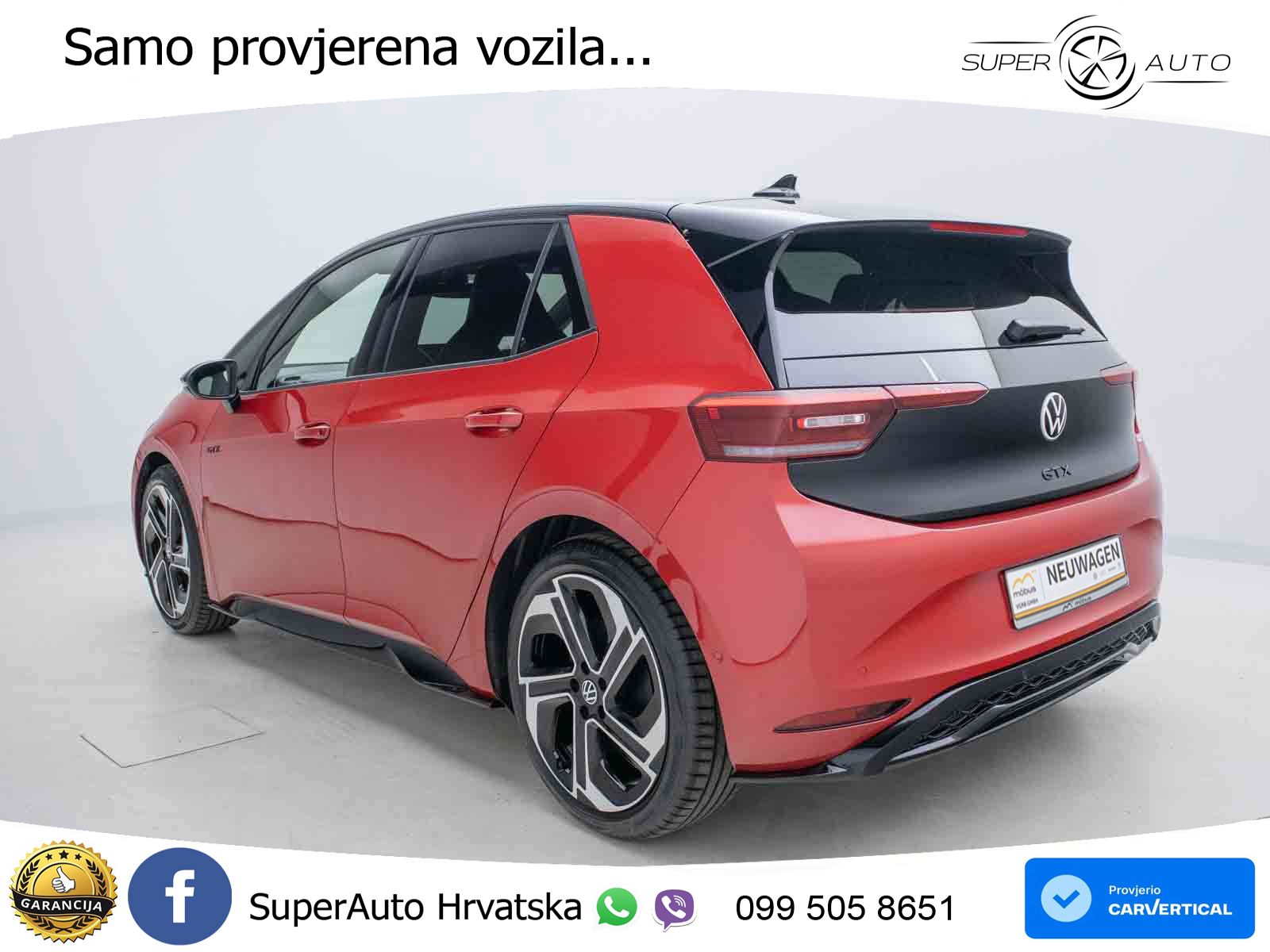 Volkswagen ID.3 GTX 84 kWh (286 KS) LED+GR SJED+ACC