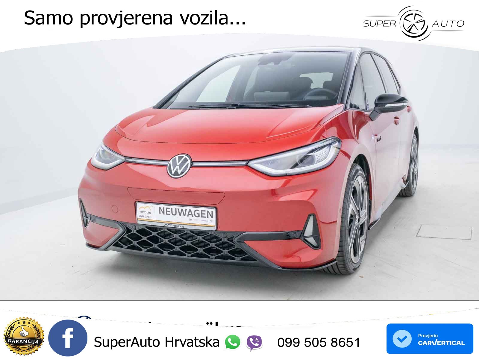 Volkswagen ID.3 GTX 84 kWh (286 KS) LED+GR SJED+ACC