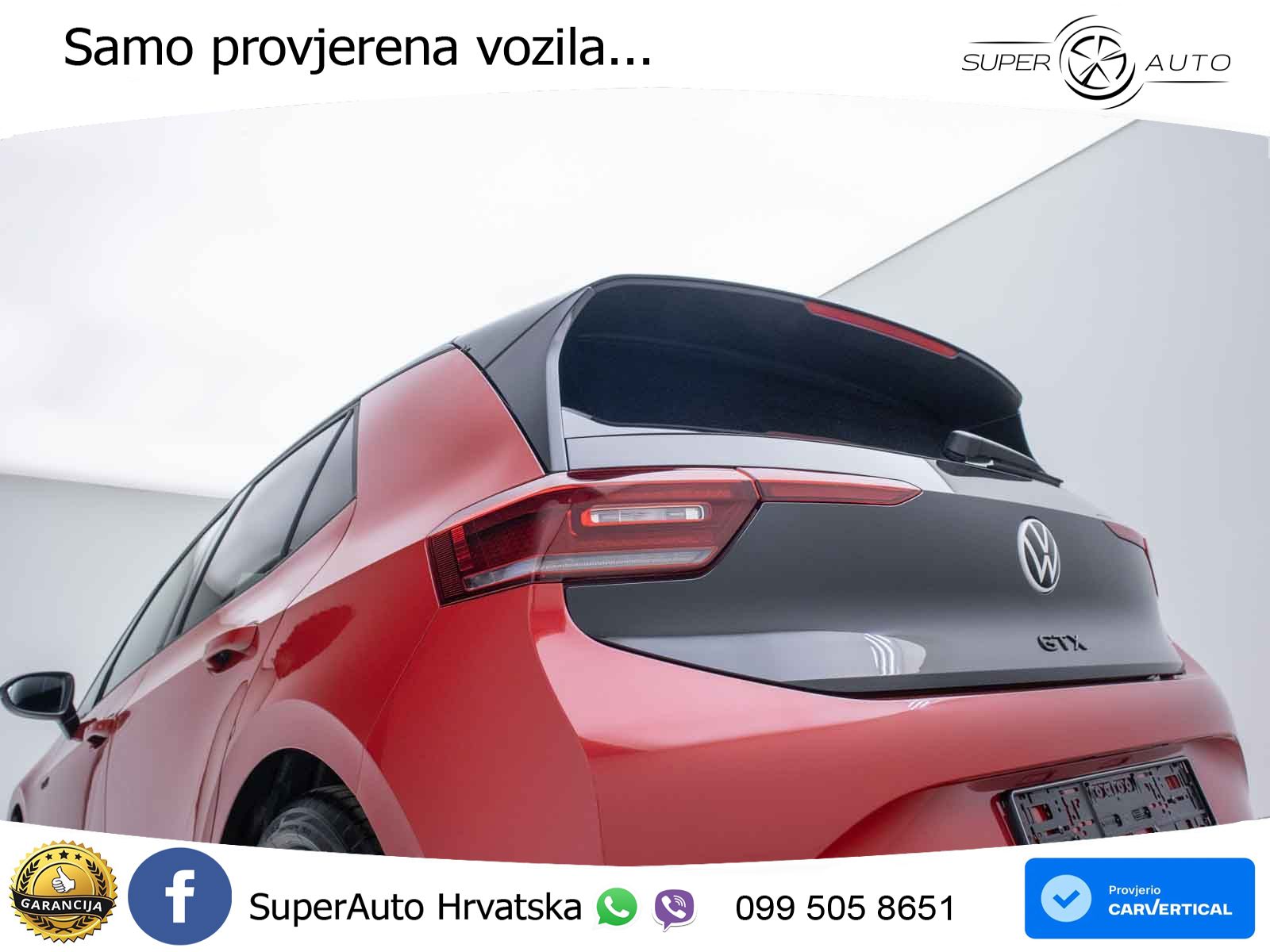 Volkswagen ID.3 GTX 84 kWh (286 KS) LED+GR SJED+ACC