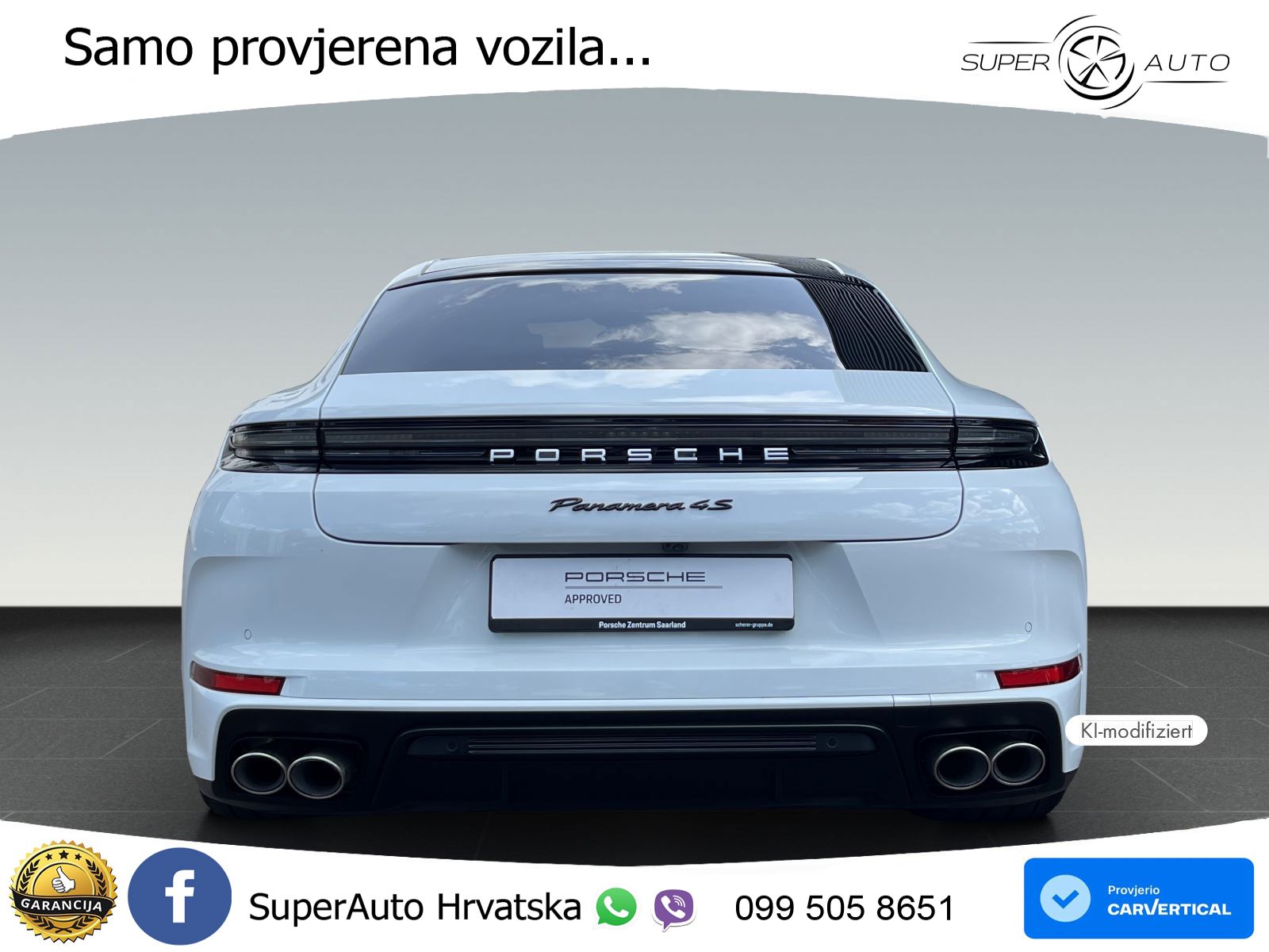 Porsche Panamera 4S 2.9 V6 (544 KS) E-Hybrid PDK ACC+HEAD+4xGR SJED+360+PANO