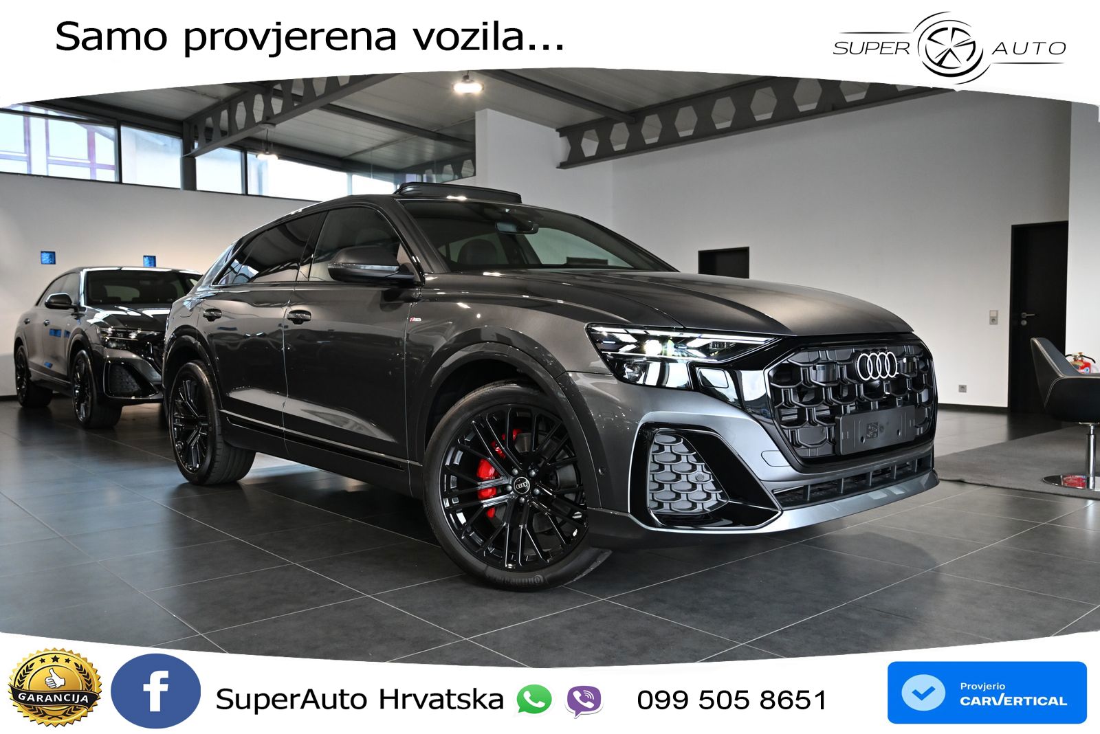 Audi Q8 50 TDI V6 (286 KS) quattro Tiptronic S line LED+GR SJED+ACC