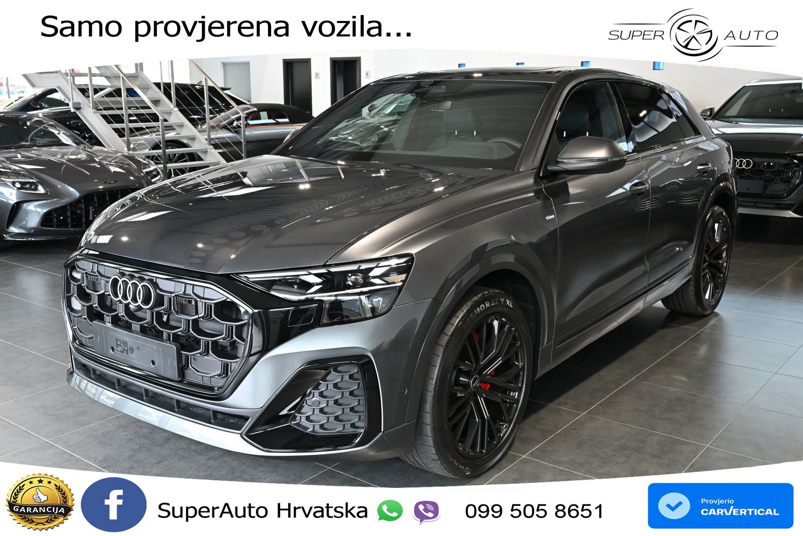 Audi Q8 50 TDI V6 (286 KS) quattro Tiptronic S line LED+GR SJED+ACC