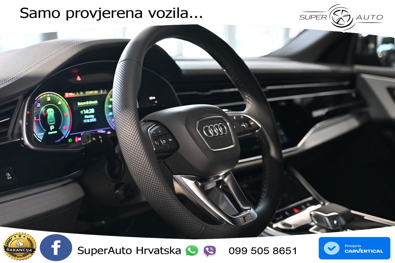 Audi Q8 50 TDI V6 (286 KS) quattro Tiptronic S line LED+GR SJED+ACC