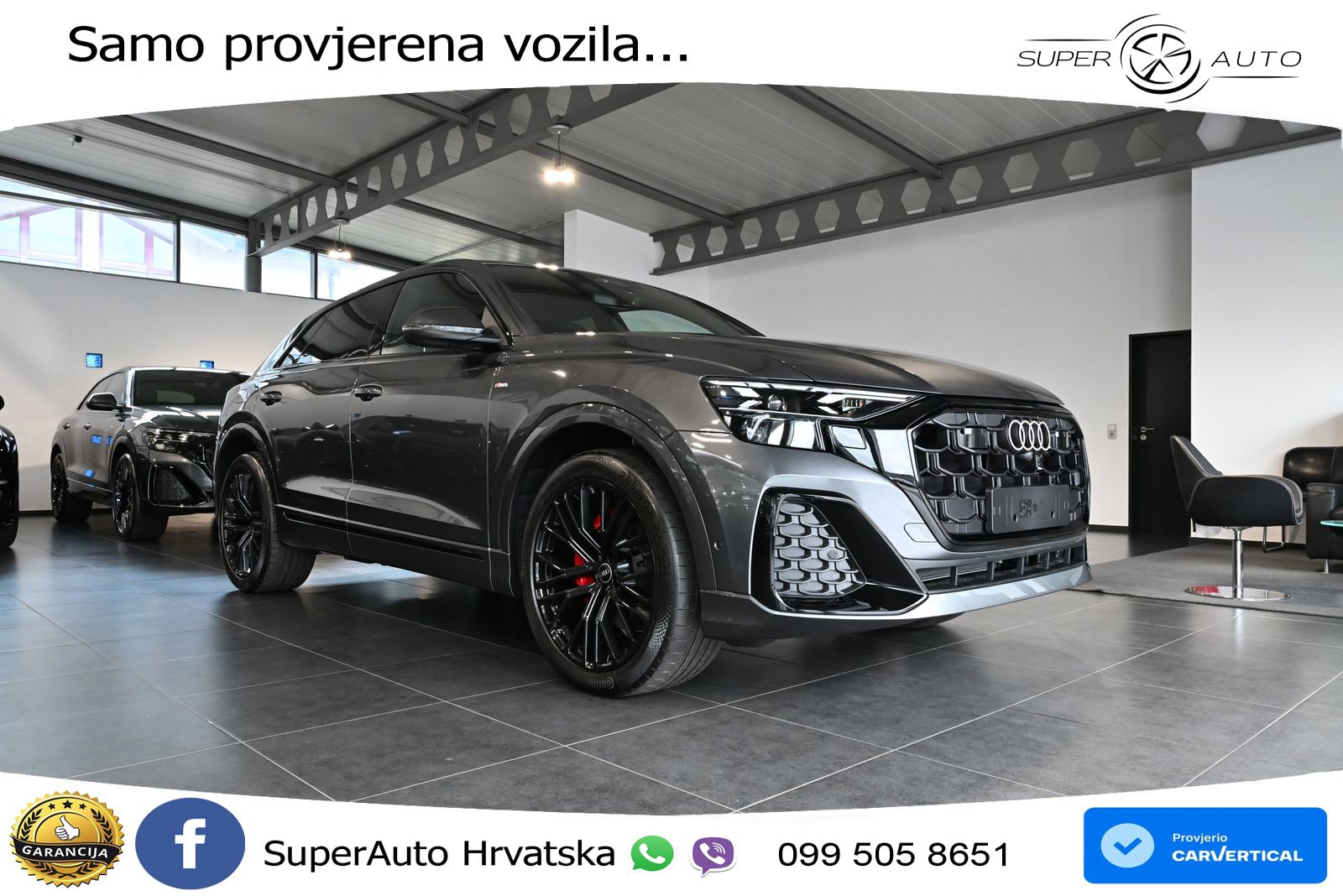 Audi Q8 50 TDI V6 (286 KS) quattro Tiptronic S line LED+GR SJED+ACC