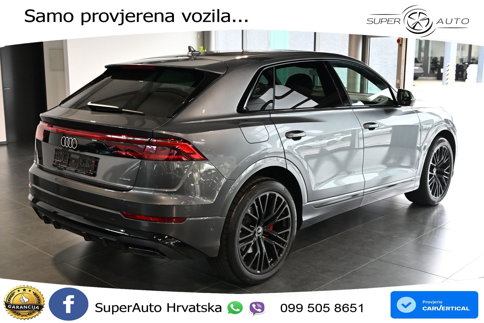 Audi Q8 50 TDI V6 (286 KS) quattro Tiptronic S line LED+GR SJED+ACC