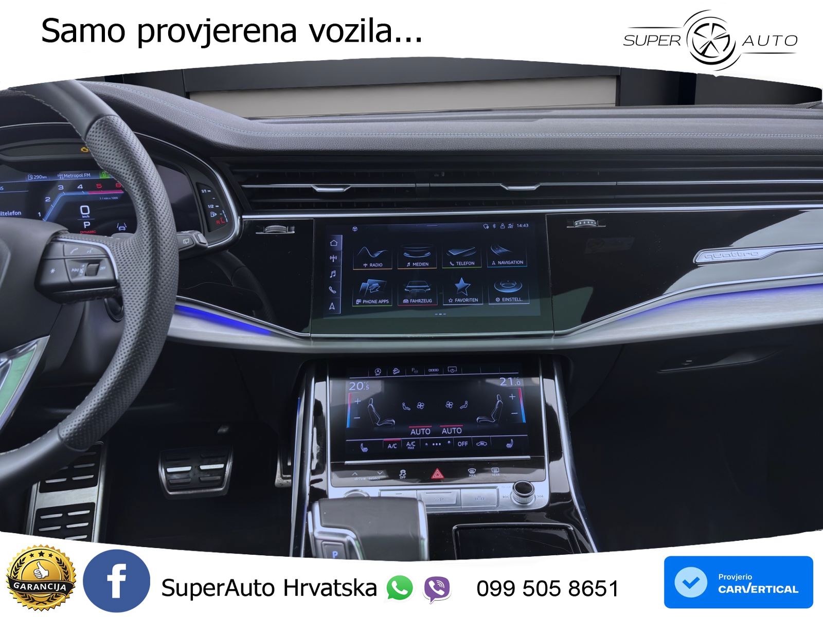 Audi Q8 50 TDI V6 (286 KS) quattro Tiptronic