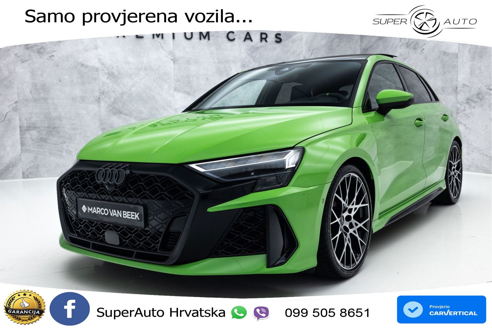 Audi RS3 Sedan 2.5 TFSI (400 KS) quattro S tronic LED+GR SJED+ACC