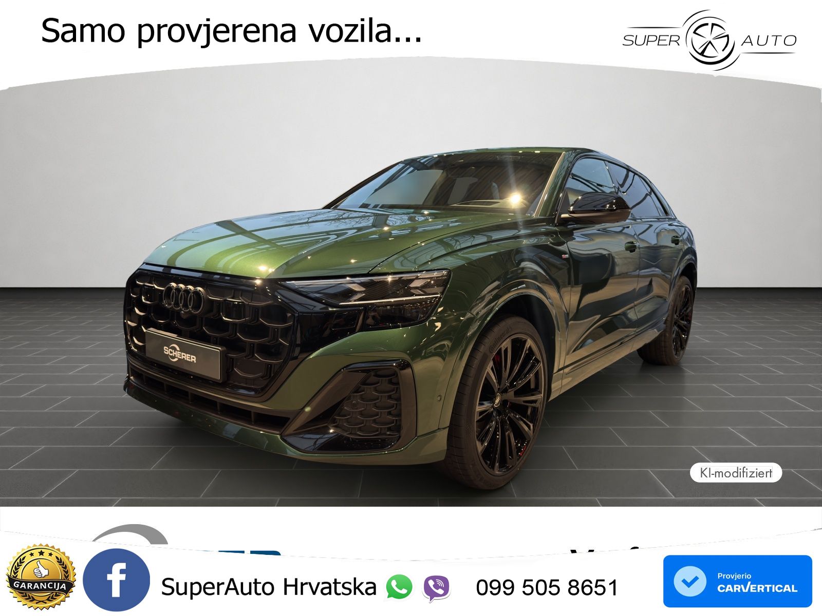 Audi Q8 50 TDI V6 (286 KS) quattro Tiptronic S line LED+GR SJED+ACC