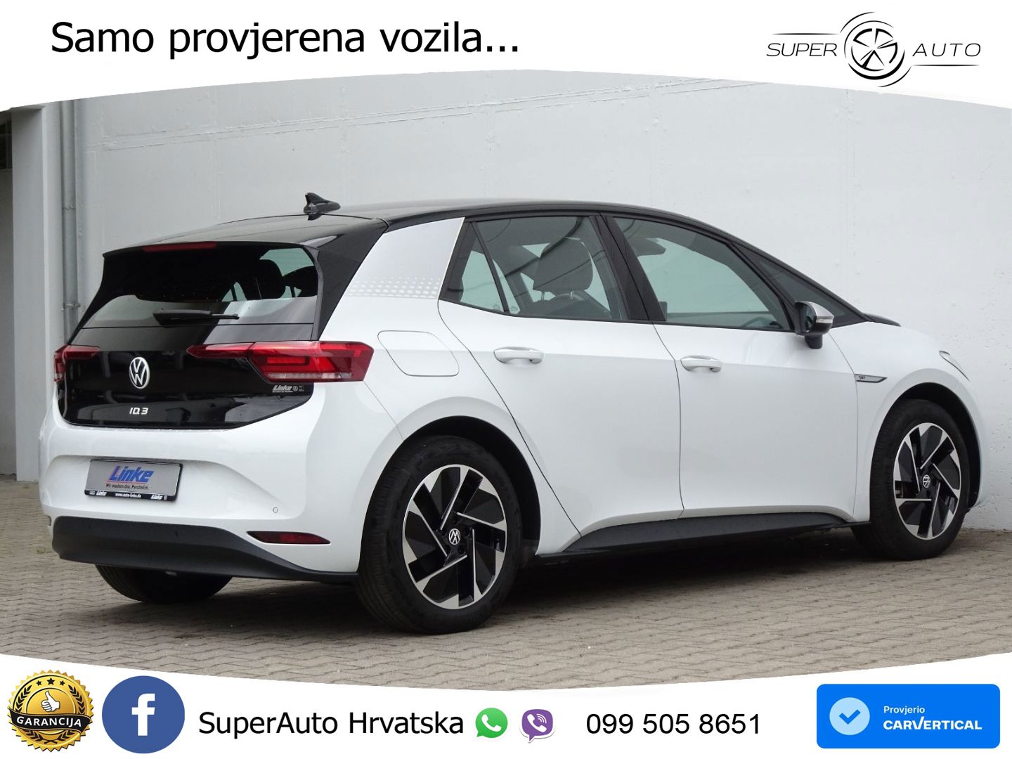 Volkswagen ID.3 Pro Performance 62 kWh (204 KS) LED+GR SJED+ACC