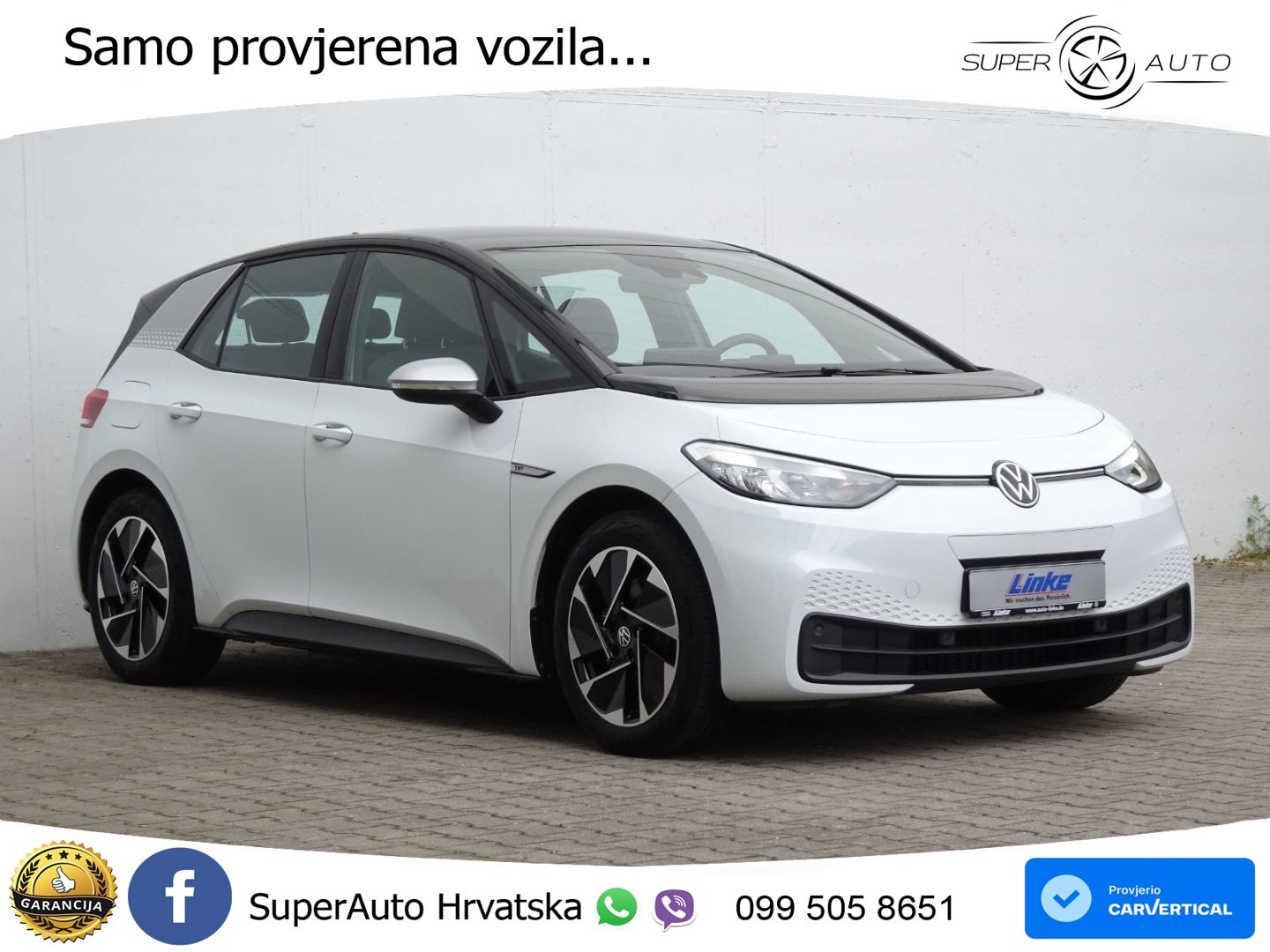 Volkswagen ID.3 Pro Performance 62 kWh (204 KS) LED+GR SJED+ACC