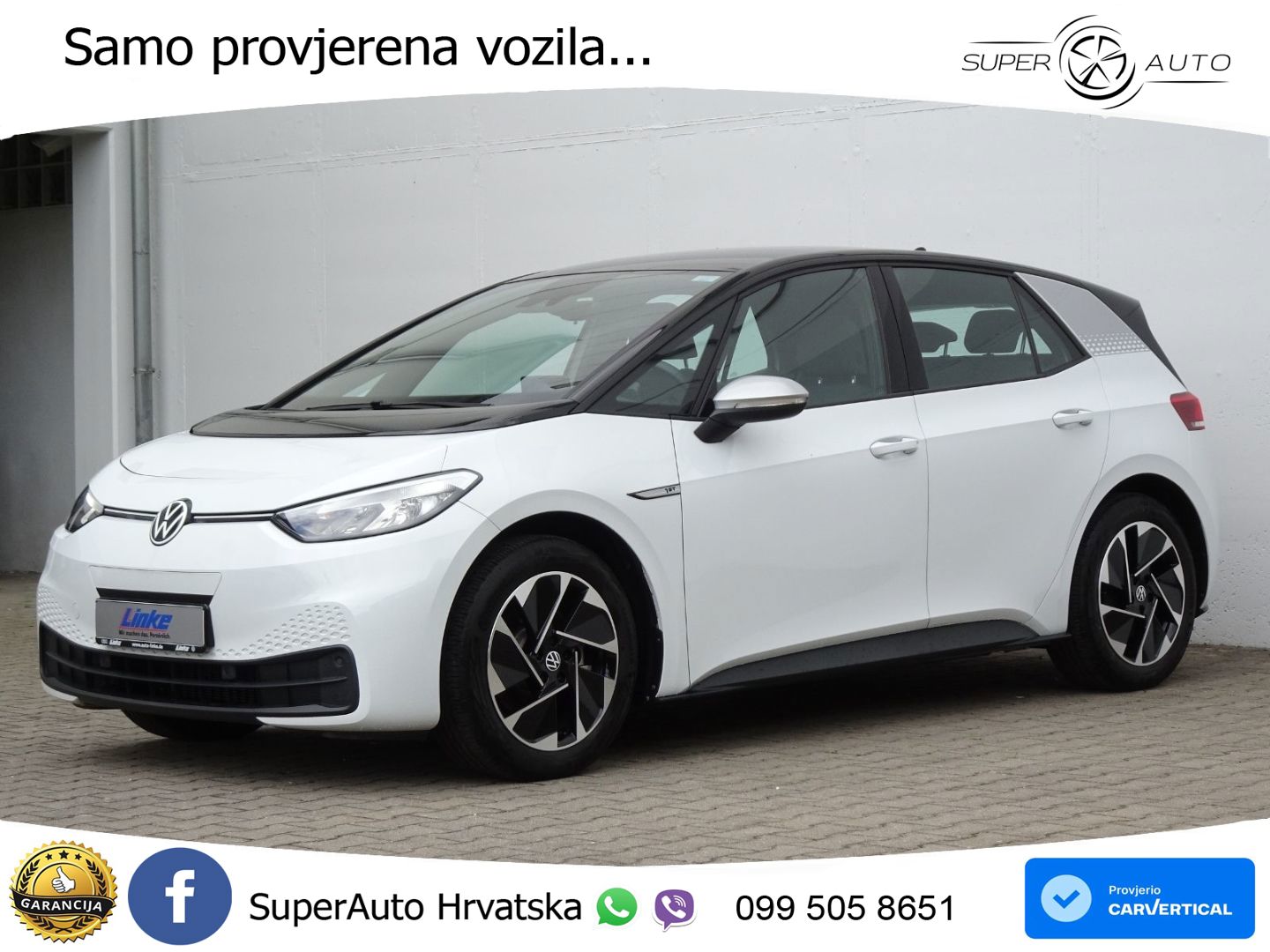 Volkswagen ID.3 Pro Performance 62 kWh (204 KS) LED+GR SJED+ACC