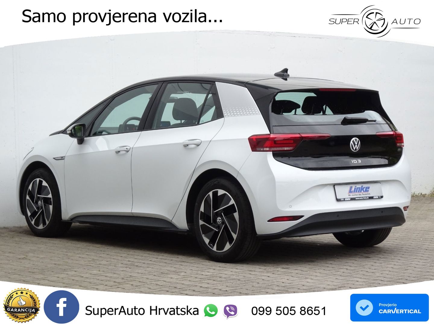 Volkswagen ID.3 Pro Performance 62 kWh (204 KS) LED+GR SJED+ACC
