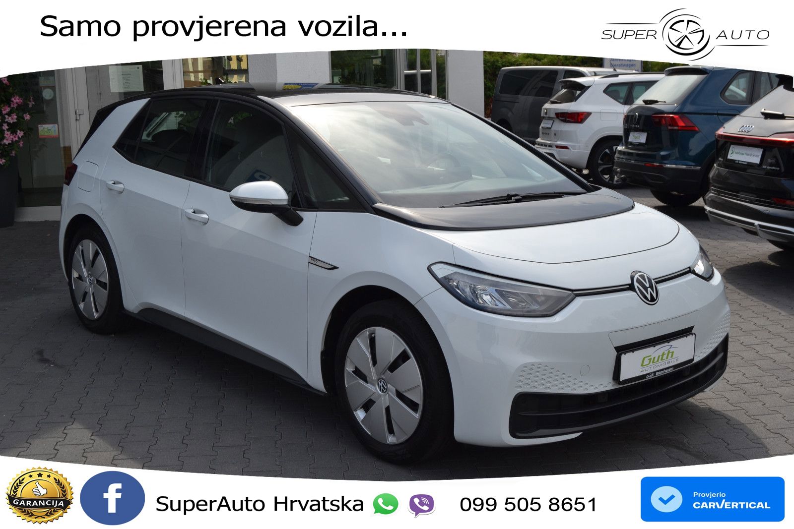 Volkswagen ID.3 Pro Performance 62 kWh (204 KS) LED+GR SJED+ACC