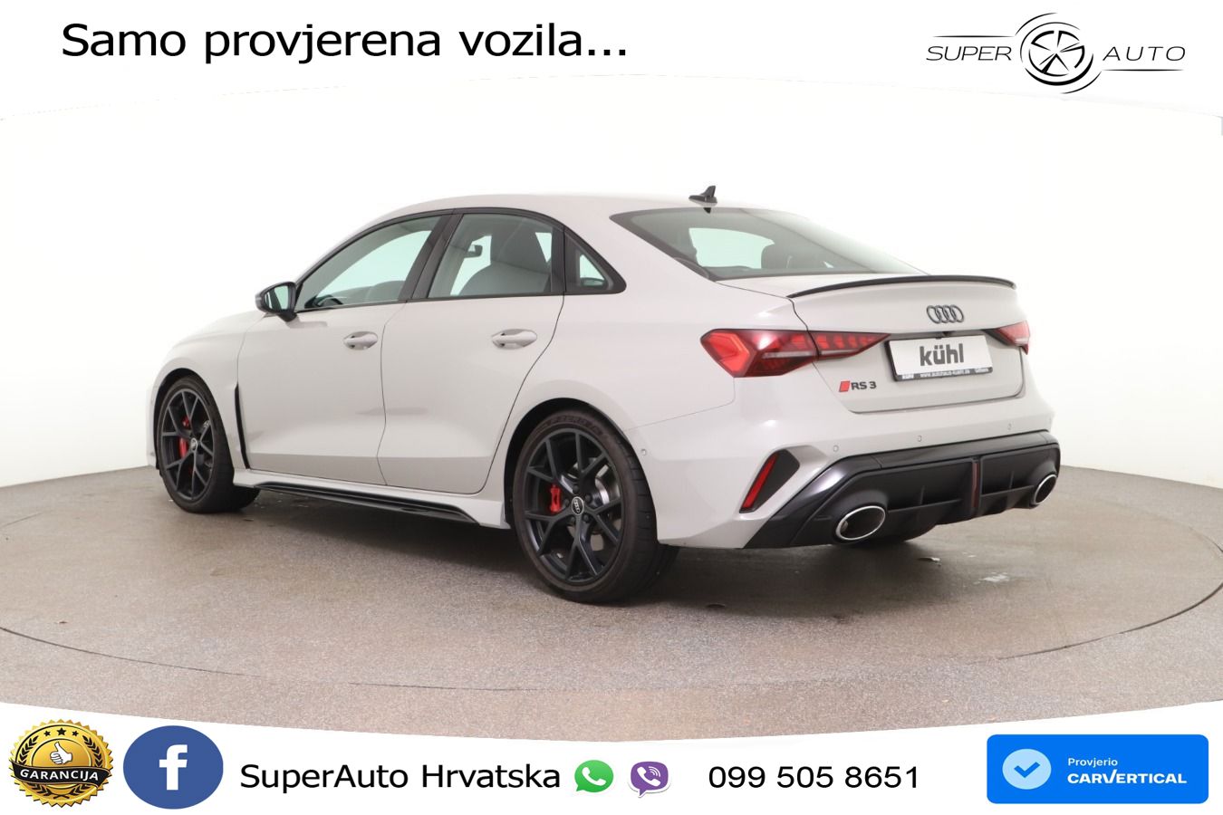Audi RS3 Sedan 2.5 TFSI (400 KS) quattro S tronic LED+GR SJED+ACC