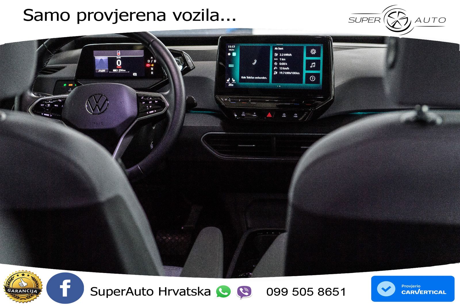 Volkswagen ID.3 Pro Performance 62 kWh (204 KS) LED+GR SJED+ACC