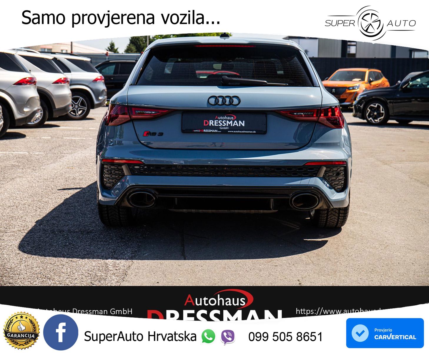 Audi RS3 Sportback 2.5 TFSI (400 KS) quattro S tronic LED+GR SJED+ACC