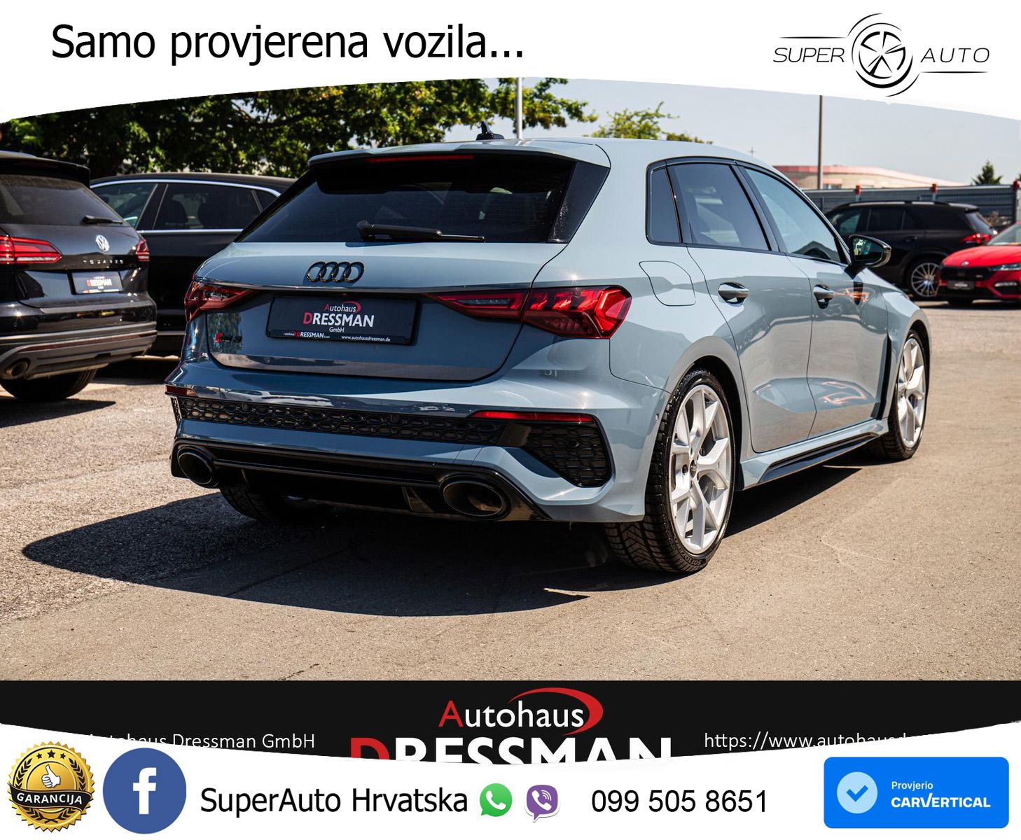 Audi RS3 Sportback 2.5 TFSI (400 KS) quattro S tronic LED+GR SJED+ACC